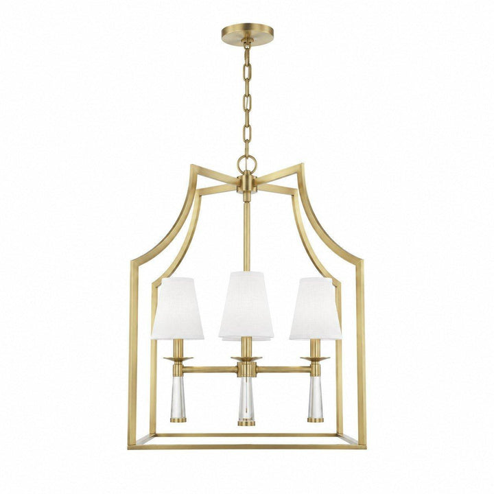 Brinkley Collection - 4 Light Chandelier - Satin Brass