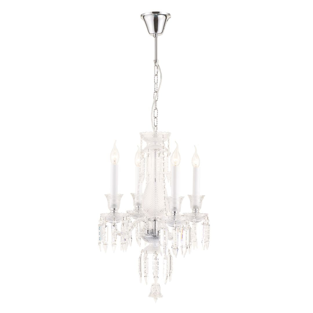 Buckingham Chandelier - 4 ARM - Chrome