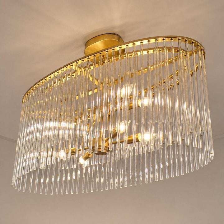 Cameron Collection - 8 Lights Gold Chandelier