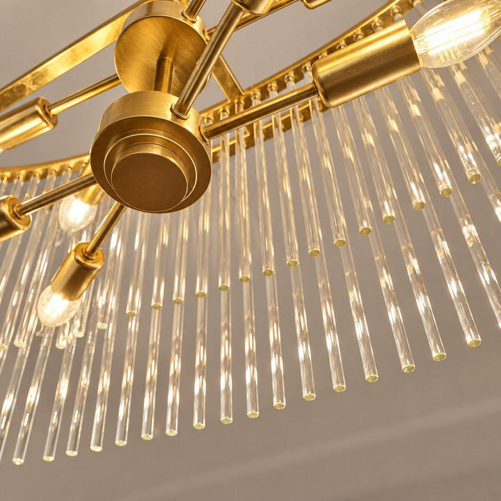 Cameron Collection - 8 Lights Gold Chandelier