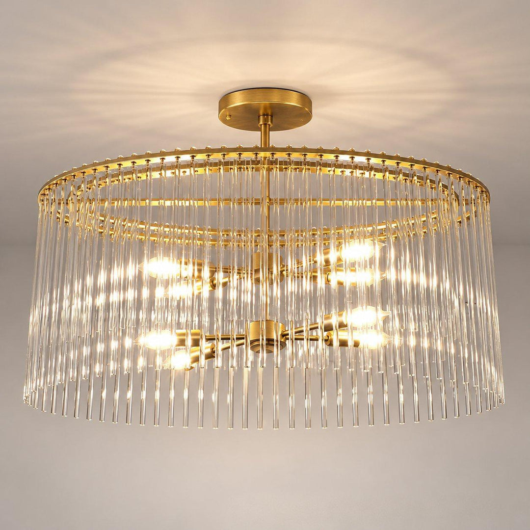 Cameron Collection - 8 Lights Gold Chandelier