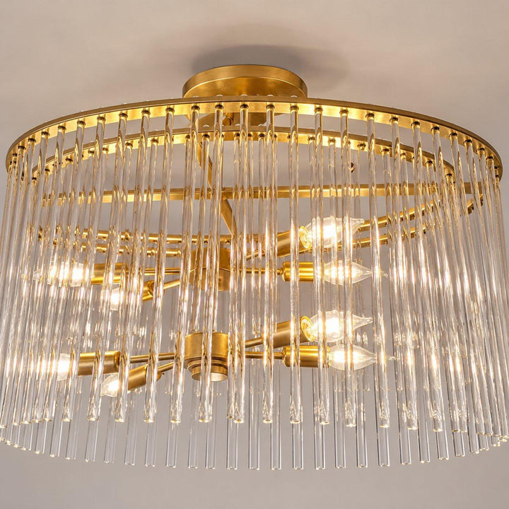 Cameron Collection - 8 Lights Gold Chandelier