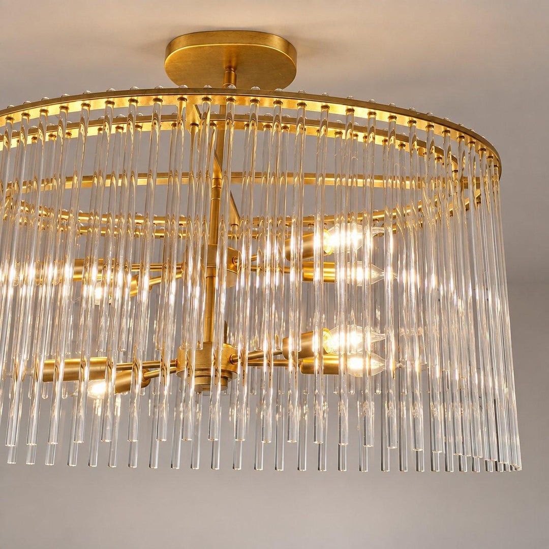Cameron Collection - 8 Lights Gold Chandelier