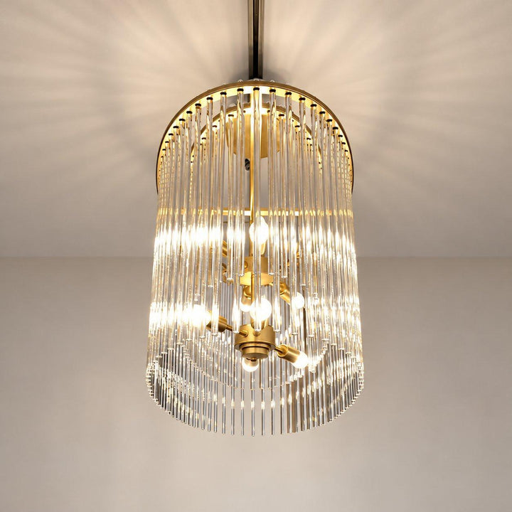 Cameron Collection - 8 Lights Gold Chandelier