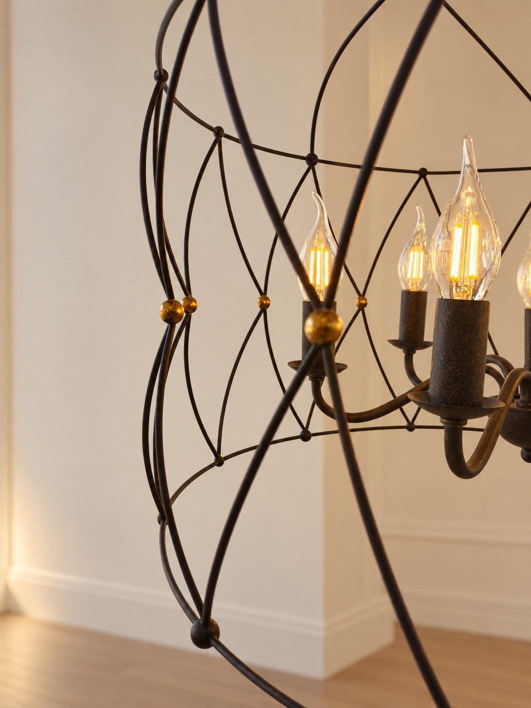 Clinton Collection - English Bronze & Gold - 6 Lights Pendant