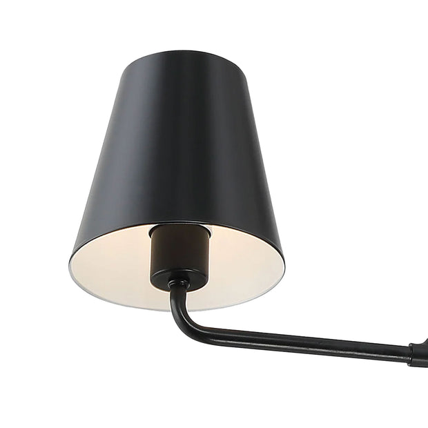Keenan Collection - 2 Light - Chandelier - Matte Black Frame