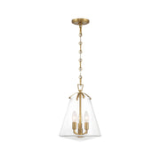 Baxter Collection - 3 Light Pendant - Satin Brass