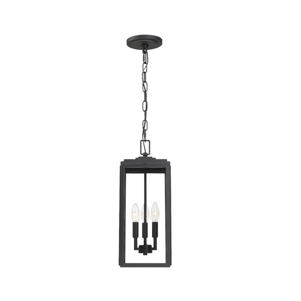 Capsule Collection - 3 Light - Chandelier - Matte Black - H:47.6