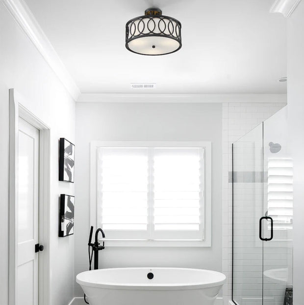 Gamma Collection Flush Mount - Matte Black