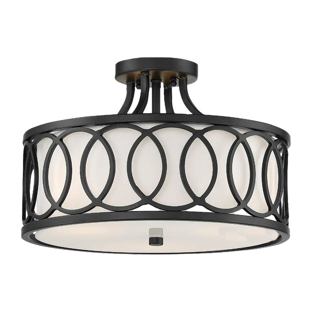 Gamma Collection Flush Mount - Matte Black