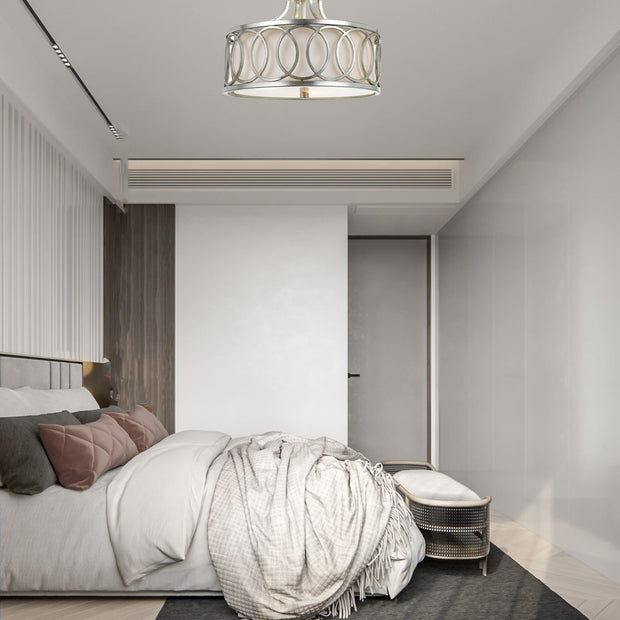 Gamma Collection Flush Mount - Silver