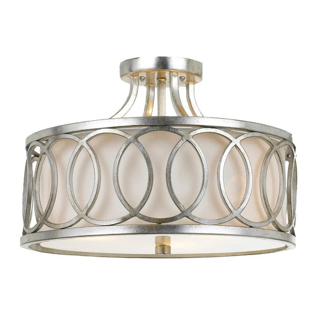 Gamma Collection Flush Mount - Silver