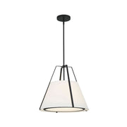 Kendal Collection - Chandelier - W:50cm - Matte Black Frame