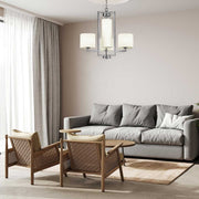 Bowery Collection - 4 Light Chandelier - Antique Nickel