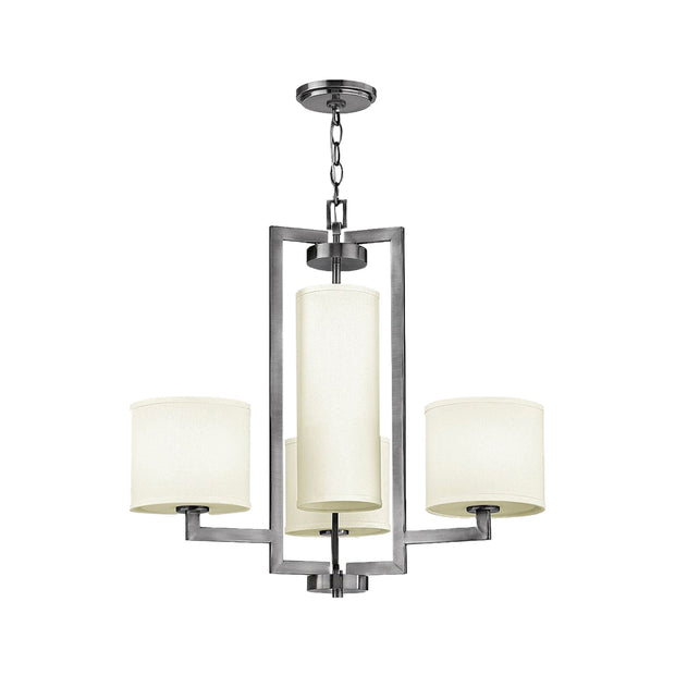 Bowery Collection - 4 Light Chandelier - Antique Nickel