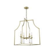 Brinkley Collection - 4 Light Chandelier - Satin Brass