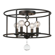 Cedar Collection - English Bronze Flush Mount