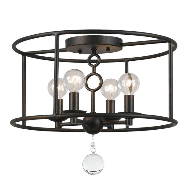 Cedar Collection - English Bronze Flush Mount