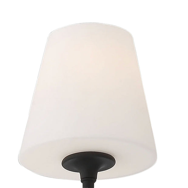 Huntington Collection - 4 Light - Chandelier - Matte Black Frame