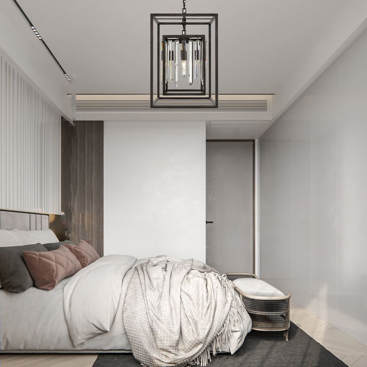 Jace Collection - 4 Lights Pendant - Forged Bronze