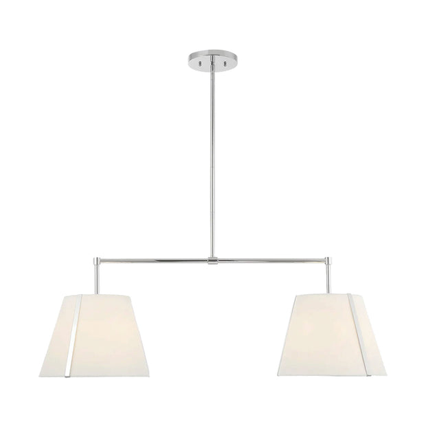 Kendal Collection - 4 Light - Chandelier - Polished Nickel Frame - W:36.8cm
