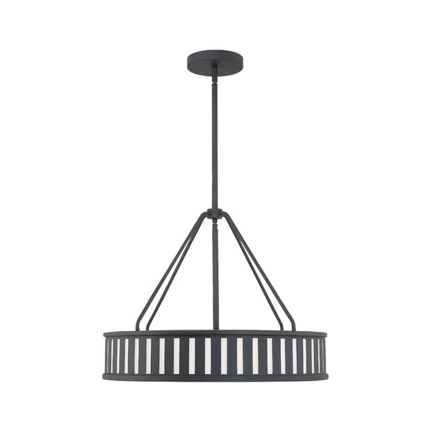 Kirby Collection - Chandelier - Matte Black Frame - W:57cm