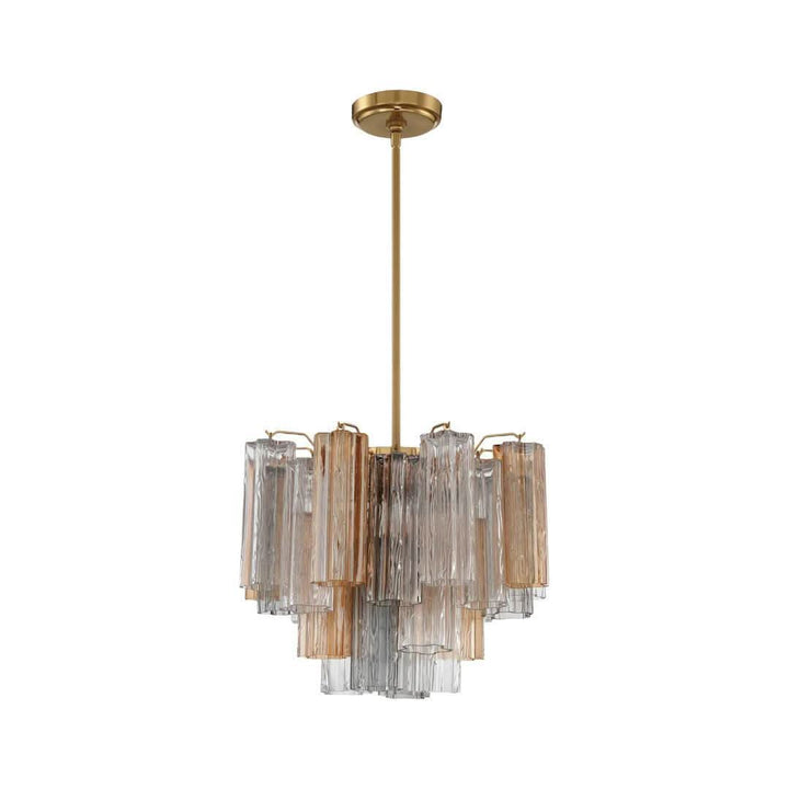 Odelle Collection - Ring Chandelier - Autumn & Satin Brass - W:45cm