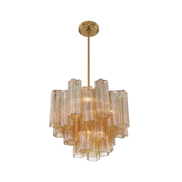 Odelle Collection - Ring Chandelier - Satin Brass - W:45cm