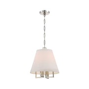 Strata Collection - Pendant - Polished Nickel - W:40cm