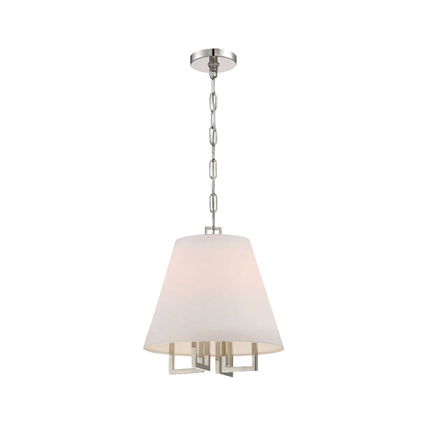 Strata Collection - Pendant - Polished Nickel - W:40cm