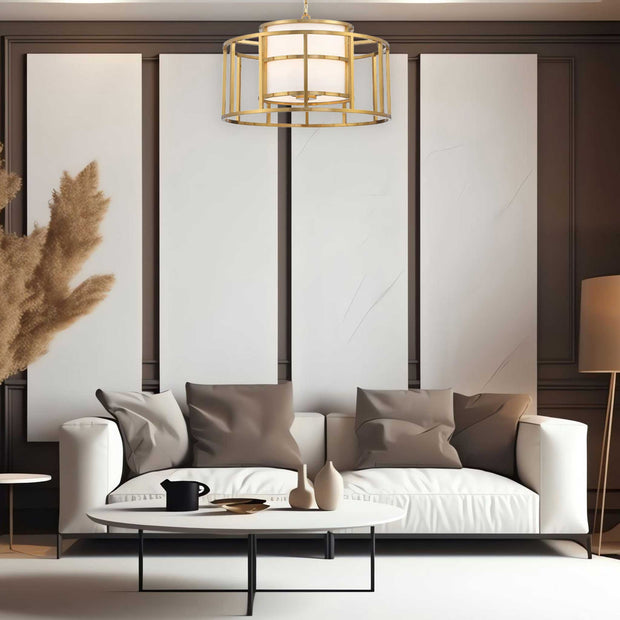 Dixon Collection - Chandelier - W:64cm - Satin Brass