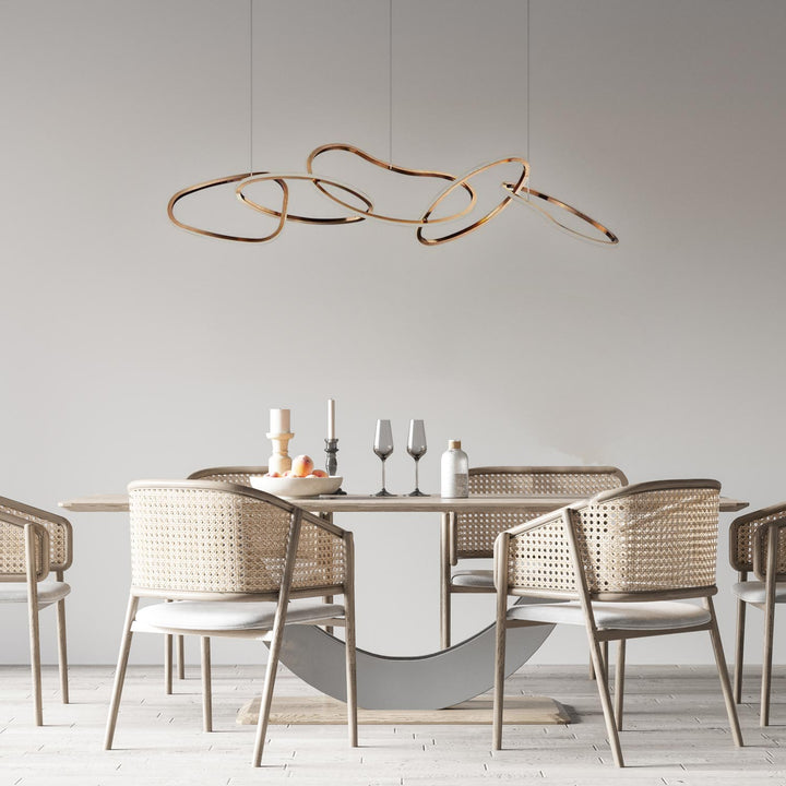 Hampton Collection - Chandelier - Brushed Champagne