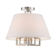 Strata Collection - Flush Mount - Polished Nickel
