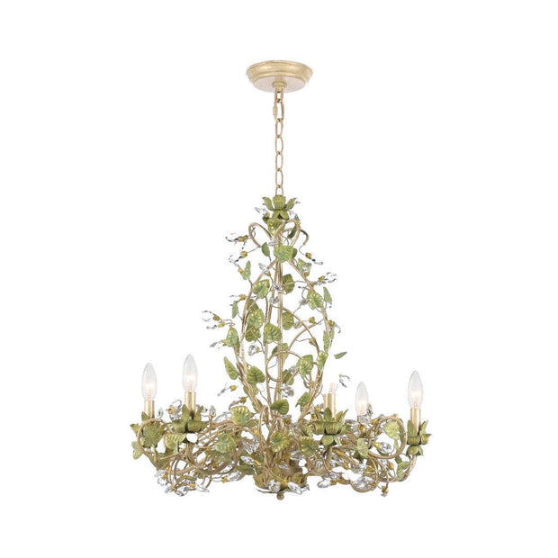 Bolton Collection - Champagne & Green Tea Chandelier - Green