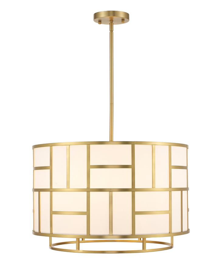 Fulton Collection - Chandelier - Satin Brass Frame - W:63cm