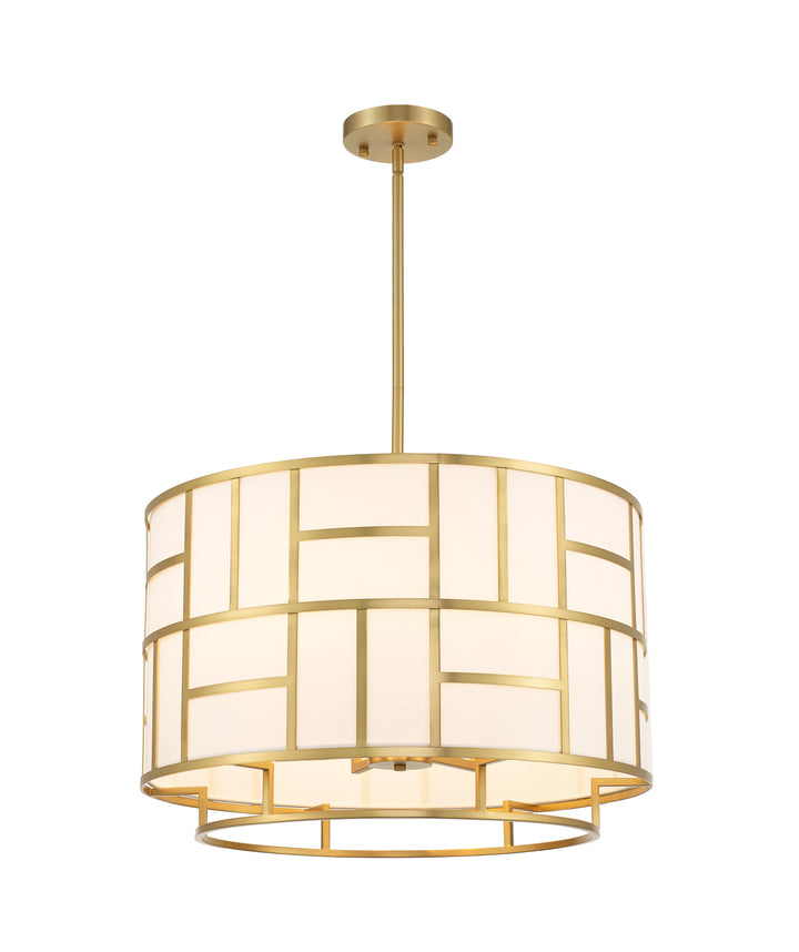 Fulton Collection - Chandelier - Satin Brass Frame - W:63cm