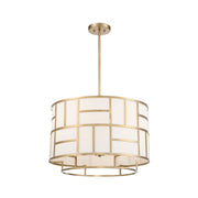Fulton Collection - Chandelier - Satin Brass Frame - W:63cm