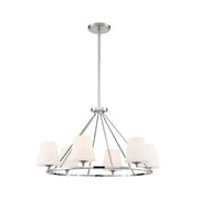 Huntington Collection - 6 Light - Ring Chandelier - Polished Nickel Frame
