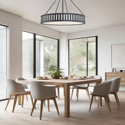 Kirby Collection - Chandelier - Matte Black Frame - W:71cm