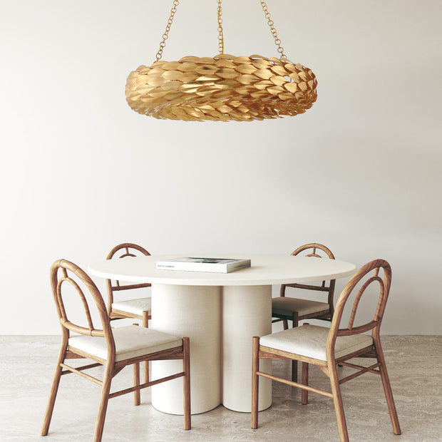Laurel Collection - Ring Chandelier - Antique Gold - W:60cm