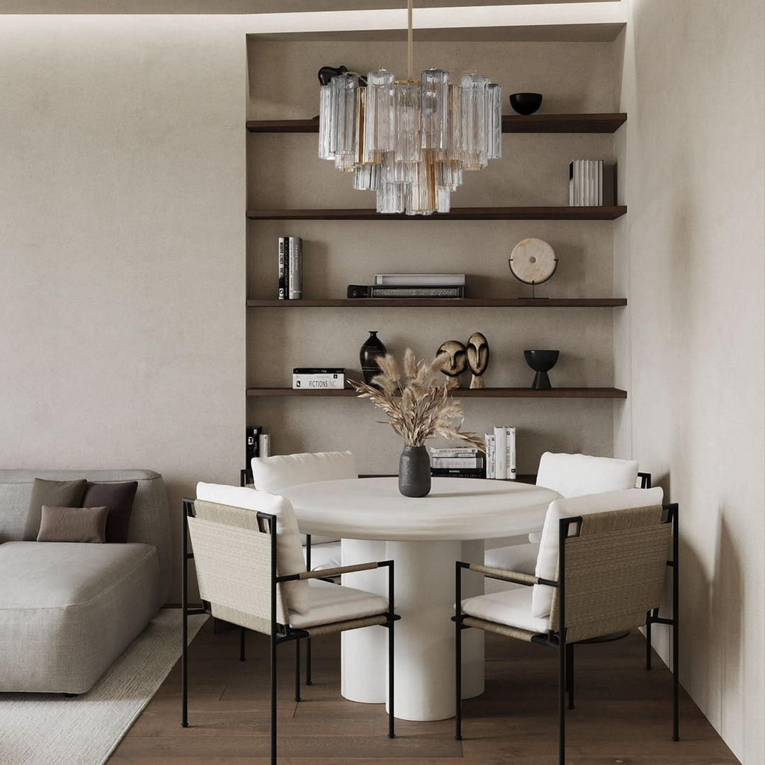 Odelle Collection - Ring Chandelier - Autumn & Satin Brass - W:50cm