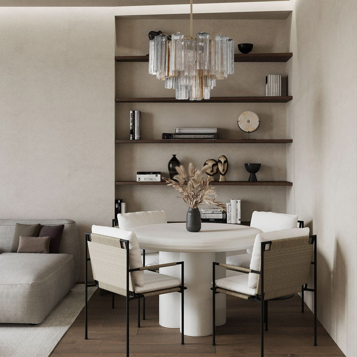 Odelle Collection - Ring Chandelier - Autumn & Satin Brass - W:50cm