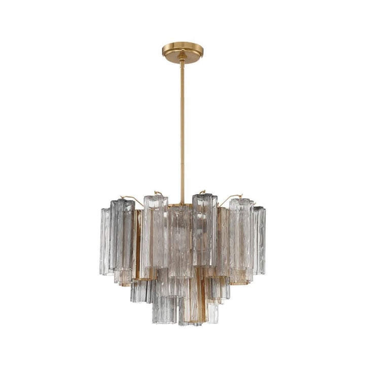 Odelle Collection - Ring Chandelier - Autumn & Satin Brass - W:50cm