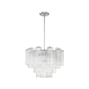 Odelle Collection - Ring Chandelier - Clear & Chrome - W:50cm