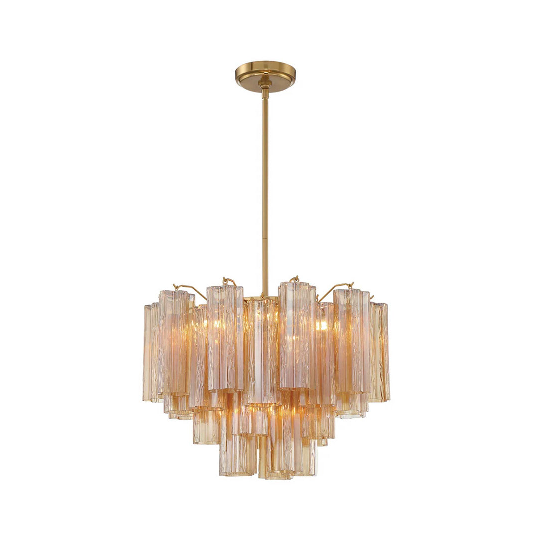 Odelle Collection Ring Chandelier Satin Brass W 50cm Designer Chandelier Australia