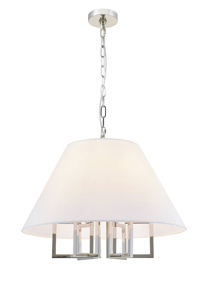 Strata Collection - Pendant - Polished Nickel - W:60cm