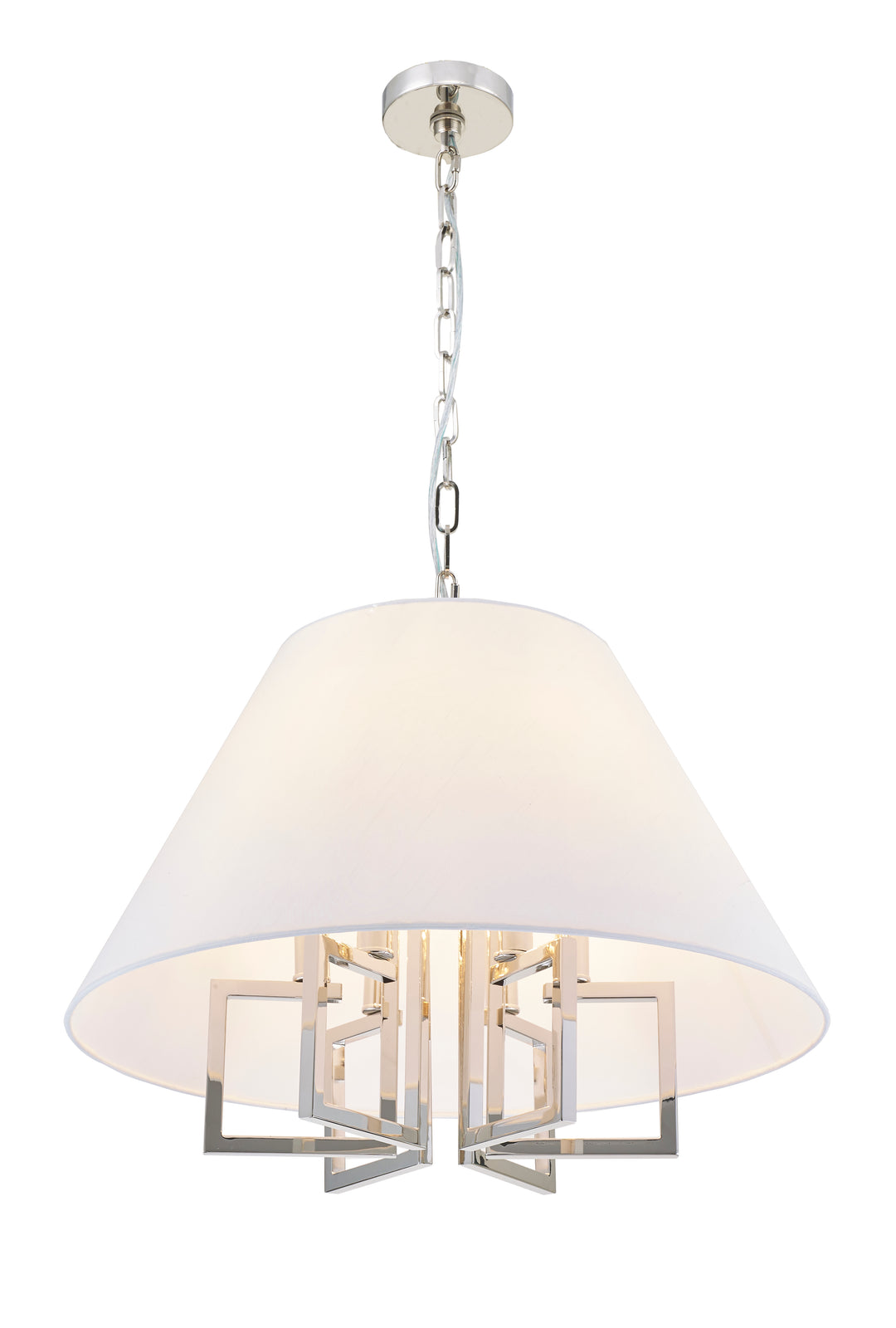 Strata Collection - Pendant - Polished Nickel - W:60cm
