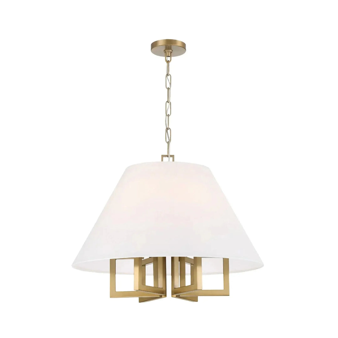 Strata Collection - Pendant - Satin Brass - W:60cm