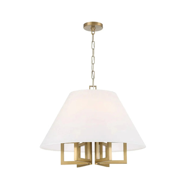 Strata Collection - Pendant - Satin Brass - W:60cm