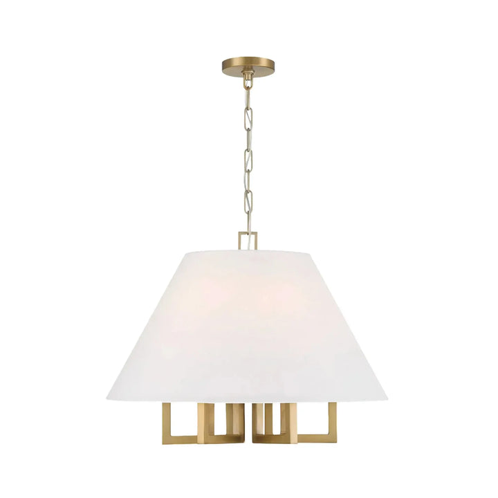 Strata Collection - Pendant - Satin Brass - W:60cm